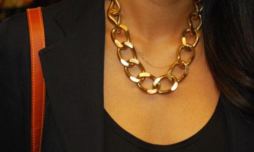 Gold collar necklaces