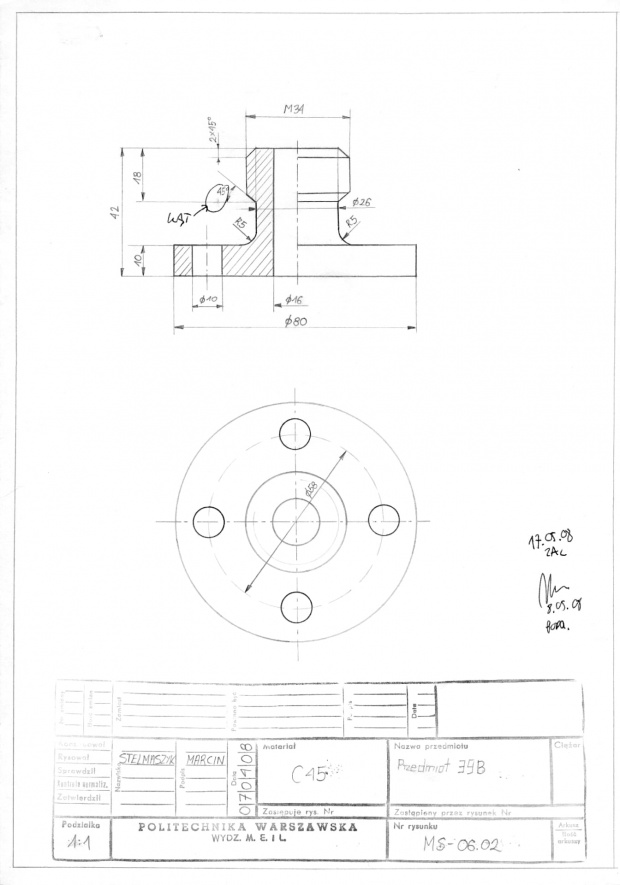 Zapis konstrukcji - CAD I