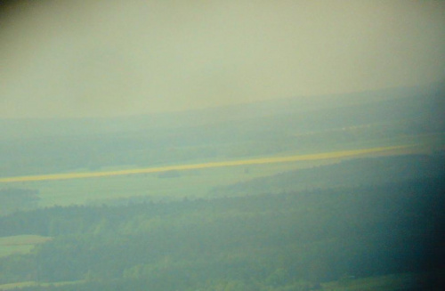 horyzont południowo-zachodni z Hałdy Kamieńsk (przeciętna widoczność) #HałdaKamieńsk #horyzont #panorama
