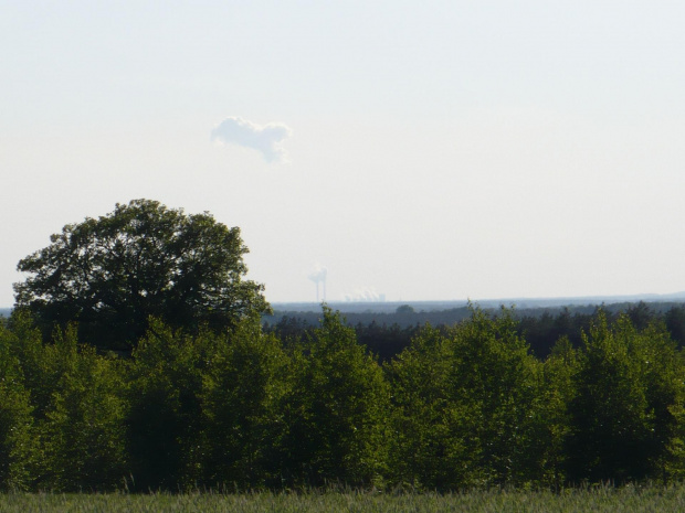 kominy EL Bełchatów z Góry Sławno - 55 km #ElektrowniaBełchatów #kominy #GóraSławno