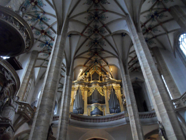 Organy Silbermana w katedrze we Freibergu,miejscowy powód do dumy :) #freiberg #katedra #minerały #Niemcy