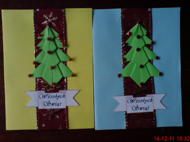 kartki, origami, Boże Narodzenie #sprzedaż #kartki #origami #BożeNarodzenie