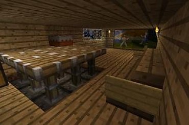 Jadalnia #craftsite #dom #domeczek #domek #drewniany #drewno #góry #klimacie #klimat #minecraft #wielki #zima #zimowym