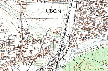 mapka wycinka trasy kolejowej Poznań Główny - Osowa Góra . #DodatkiDoTRS2006OdDeker3000 #ING_55 #Felix_7713 #Trainz #LKKTeam