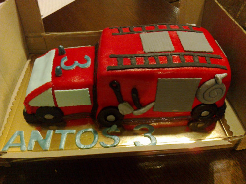Tort - wóz strażacki #tort