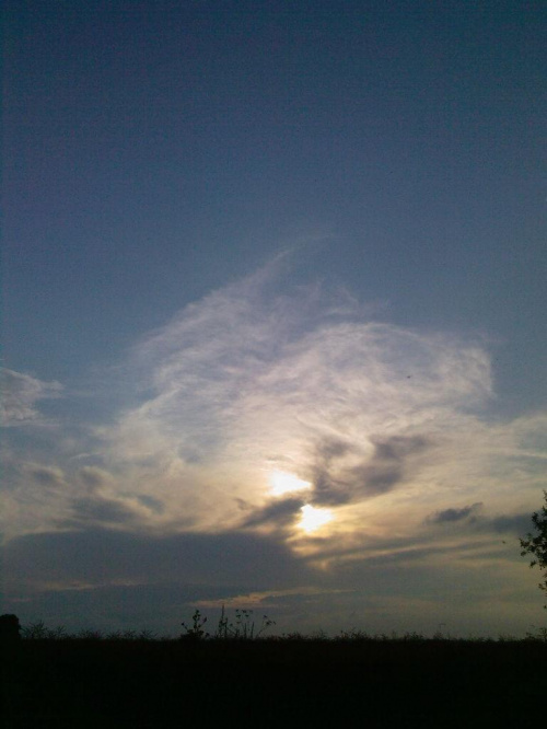 Zachód słońca #chmury #SzachódSłońca #niebo