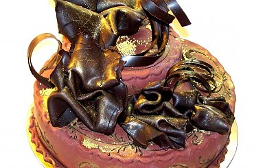 Abstrakcja czekoladowa... #tort #czekolada #abstrakcja