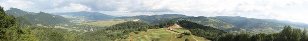 Widok z szafranówki na Trzy Korony, Krościenko, Palenicę #panorama #Szczawnica #TrzyKorony #Krościenko #Palenica #Szafranówka