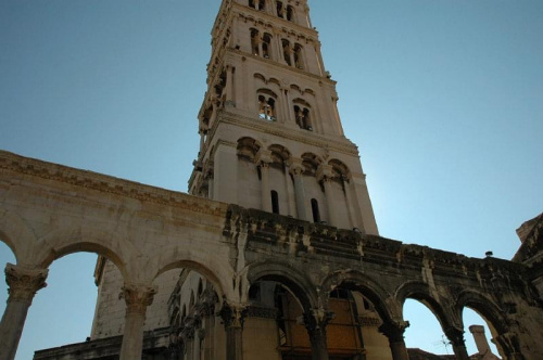 Chorwacja-Split Katedra Sw.Domniusza zbudowana w dawnym pałacu cesarskim-symbol Splitu
