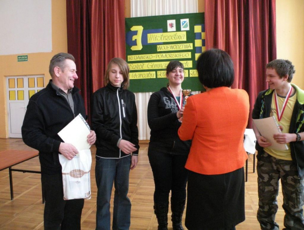 Mistrzostwa Województwa Kujawsko-Pomorskiego Szkół Gimnazjalnych w Warcaby Klasyczne 2013 - Gimnazjum nr 3 Toruń, dn. 12.03.2013 r.