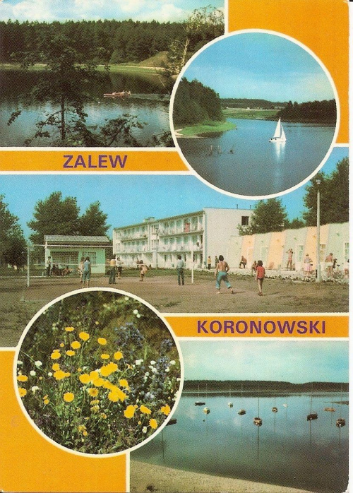 Zalew Koronowski_Sztuczny zbiornik wodny w dolinie Brdy utworzony w 1960 r. Nad jeziorem ośrodki wypoczynkowe, tereny biwakowe, plaże