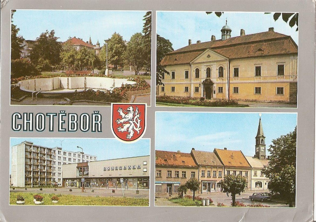 Czechy_Chotěboř_1991 r.
1) Park
2) Zamek wczesnobarokowy został wybudowany w latach 1701 - 1702 na miejscu dawnej twierdzy z 14 wieku.