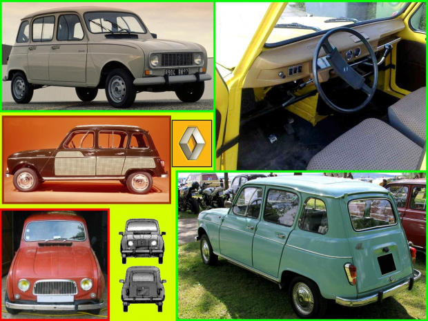 RENAULT 4 (1961) Z końcem lat 50-tych państwowa firma Renault miała powody by zazdrościć prywatnemu Citroenowi. Nie chodzi tu tylko o legendarnego DS-a. Citroen miał coś jeszcze. Wzorem Volkswagena zb