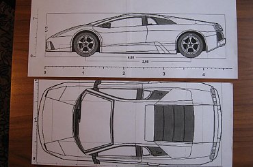 #lamborghini #murcielago #model #papier #modelarstwo #auto