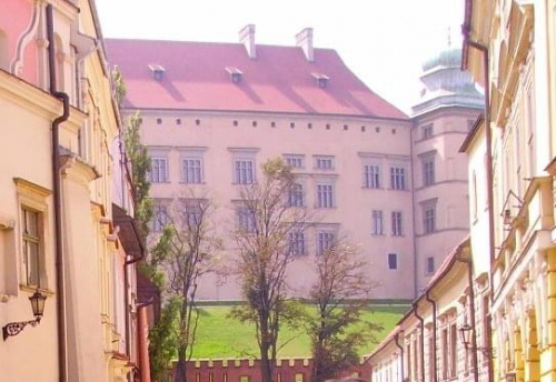 Widok Wawelu z Kanoniczej.