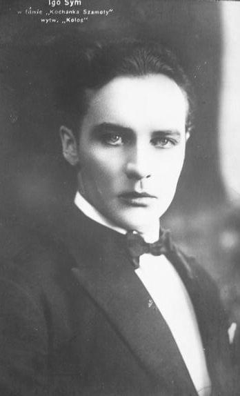 Igo Sym, aktor. Kadr z filmu " Kochanka Szamoty "_1927 r.