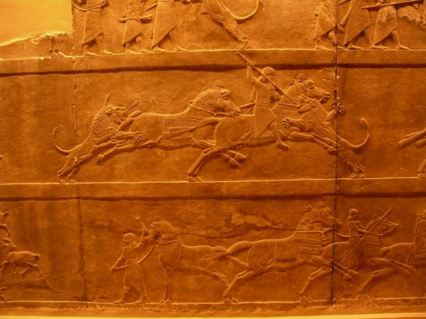 Płaskorzezby z czasów asyryjskich. #BritishMuseum