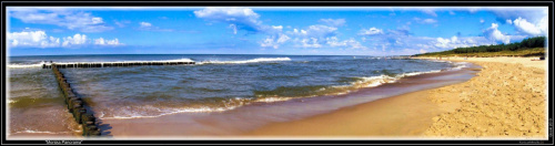 Panorama nadmorskiej plaży w miejscowości Milenko. #Qooki #plaża #foto