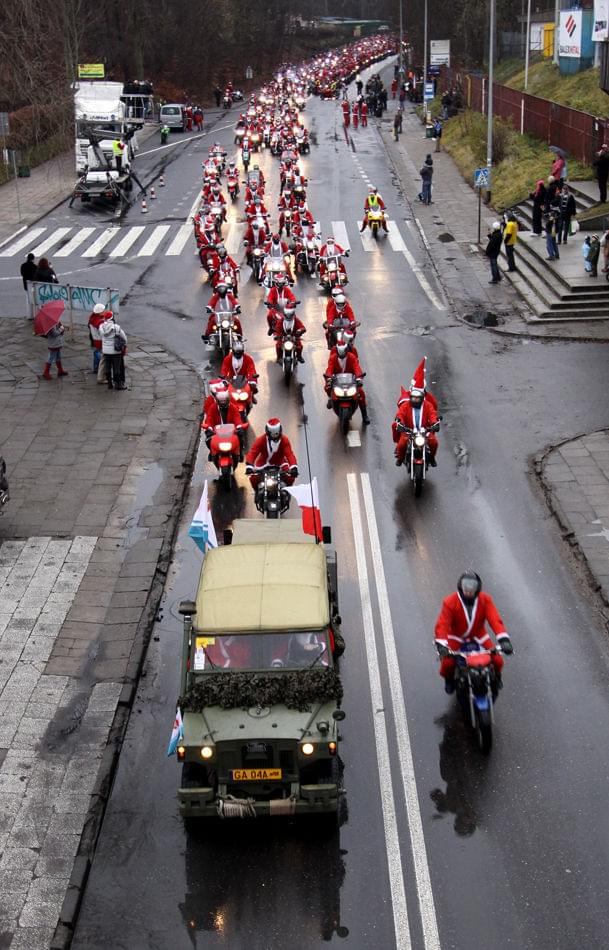 Mikołaje na motocyklach - Gdynia 2008 - 1470 maszyn :)