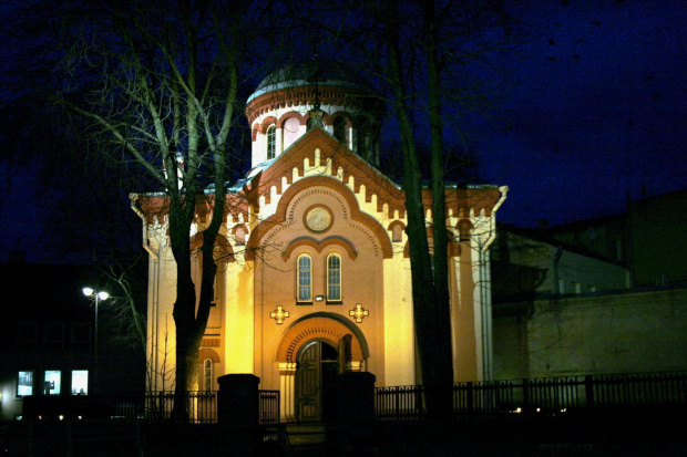 Starówka Wileńska,przy ulicy Zamkowej.Cerkiew Piatnickaja. #Wilno