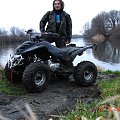 wyprawa na ujście 3 #quad #dziura #motor