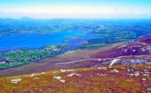 widok z góry św Patryka -Irlandia
