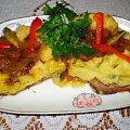 Pieczony schab pod puree ziemniaczanym #schab #pieczeń #puree #ziemniaki #jedzenie #gotowanie #kulinaria #PrzepisyKulinarne