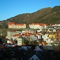 Bergen dzielnica Sandviken #norwegia #krajobraz #bergen #widoki #podróże #góry #morze