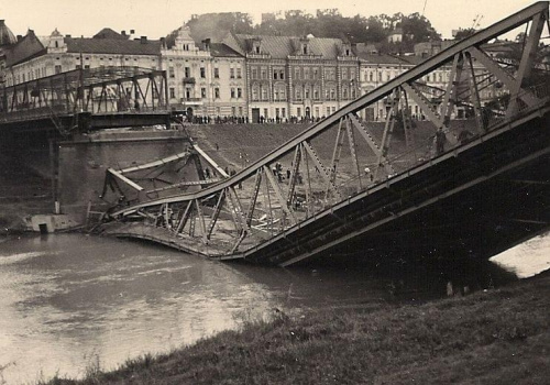 Przemyśl 1939 most #Przemyśl #most #wojna #San