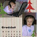 Kalendarz 2009 - Grudzień #DigitalScrapbooking #kalendarz