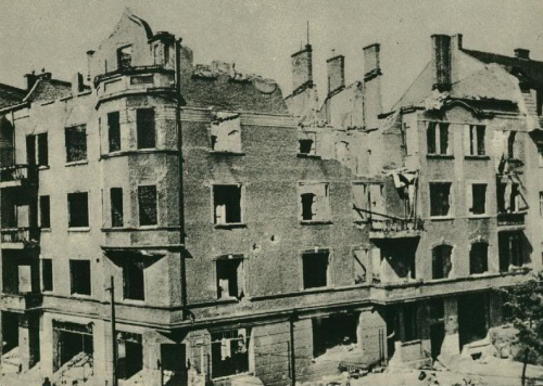 Poznań_Ulica Jerzego 1945 r.