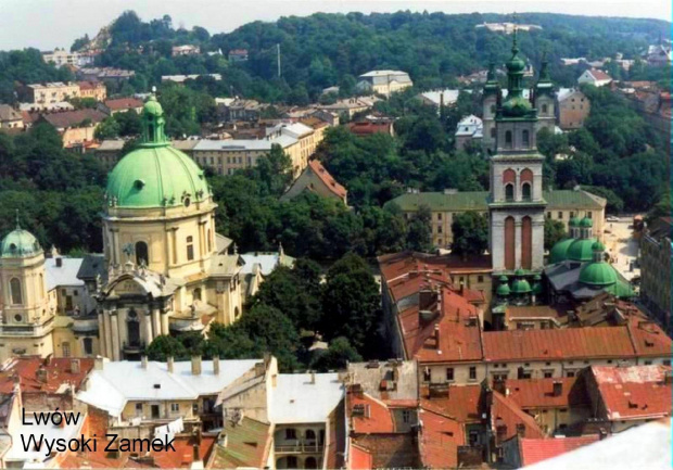 Lwów - Widok z Kopca Uni Lubelskiej.