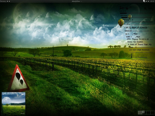 Lenny @ Fluxbox #Debian #Lenny #Linux #Screenshot #Desktop