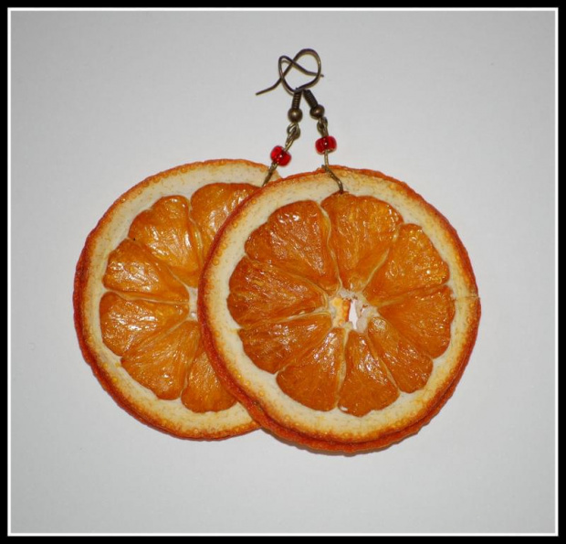 pomarańczki ! - najbardziej optymistyczne kolczyki na świecie :)