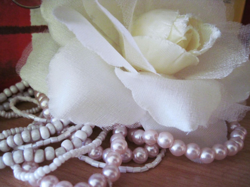#róża #perły