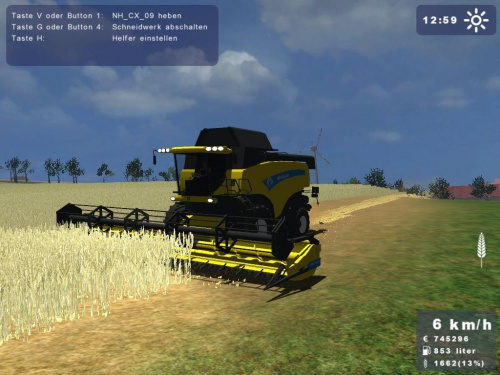 New Holland CX860 żółty #Landwirtschafts #Simulator2009 #NewHolland #Holland #CX860