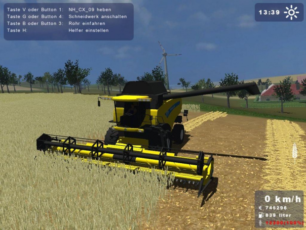 New Holland CX860 żółty #Landwirtschafts #Simulator2009 #NewHolland #Holland #CX860